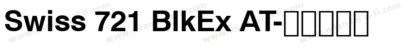 Swiss 721 BlkEx AT字体转换